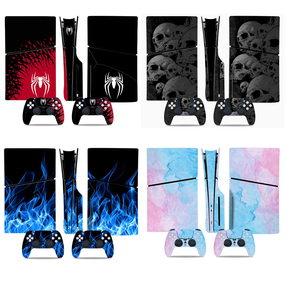 Skin PS5 Slim – Autocollant PVC Personnalisé – Finition Mate – Protection & Design Premium