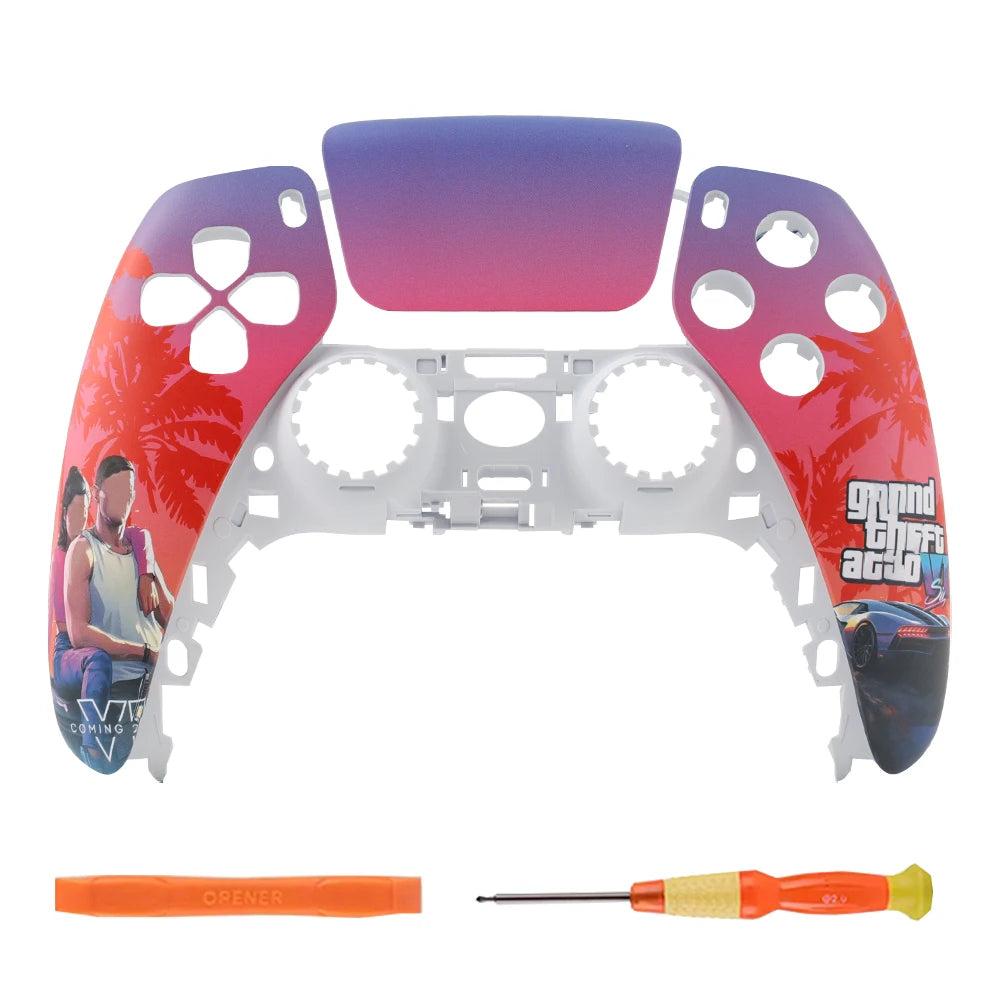 Coque de Remplacement PS5 DualSense – Design GTA 6 – Personnalisation Manette – BDM-010/020/030/040/050